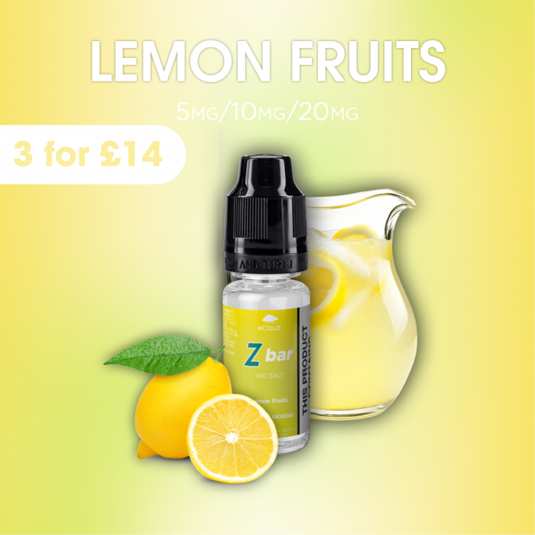 Lemon Fruits - 10ml eCloud Z Bar Nic Salt