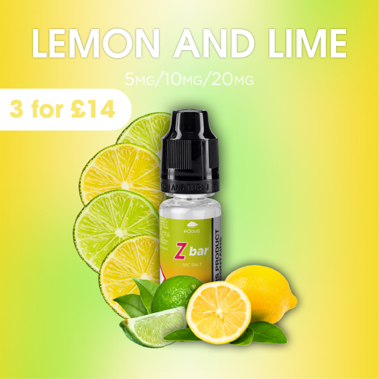 Lemon & Lime - 10ml eCloud Z Bar Nic Salt